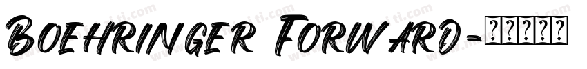 Boehringer Forward字体转换